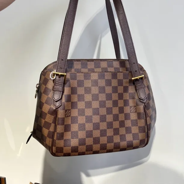 95新 LouisVuitton/路易威登 Lv棋盘格保龄球单肩包