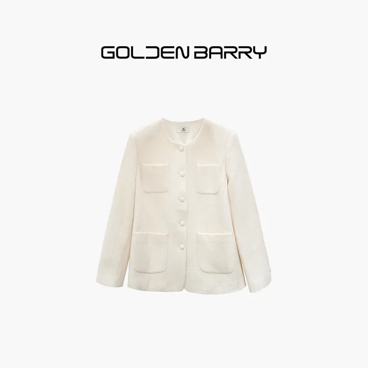 |124088气质上衣女休闲法式外套精致肌理小香风外套