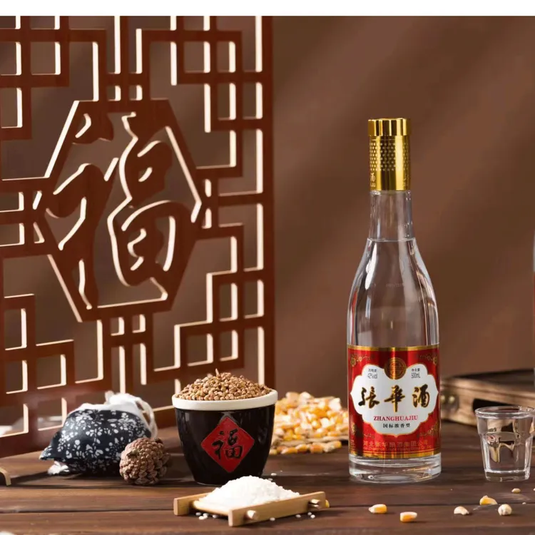 张华酒纯粮酿造浓香型张华酒白酒纯粮食白酒500ML佳酿42度500ML