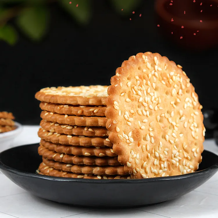 芝麻饼香酥薄脆饼干脆饼传统老式8090后怀旧零食儿童营养早餐代餐