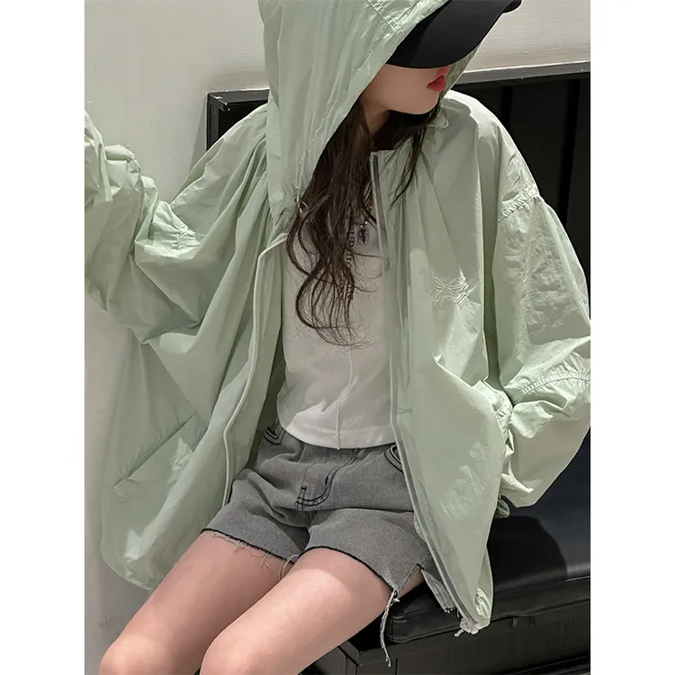 K26521韩国女童夏装衫2025新款儿童皮肤衣宽松休闲透气上衣薄