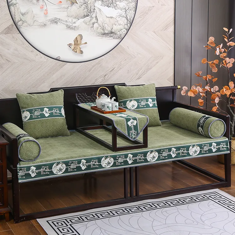 沙发垫罗汉床坐垫套罩新中式椅子沙发坐垫套红木盖布红木沙发坐垫