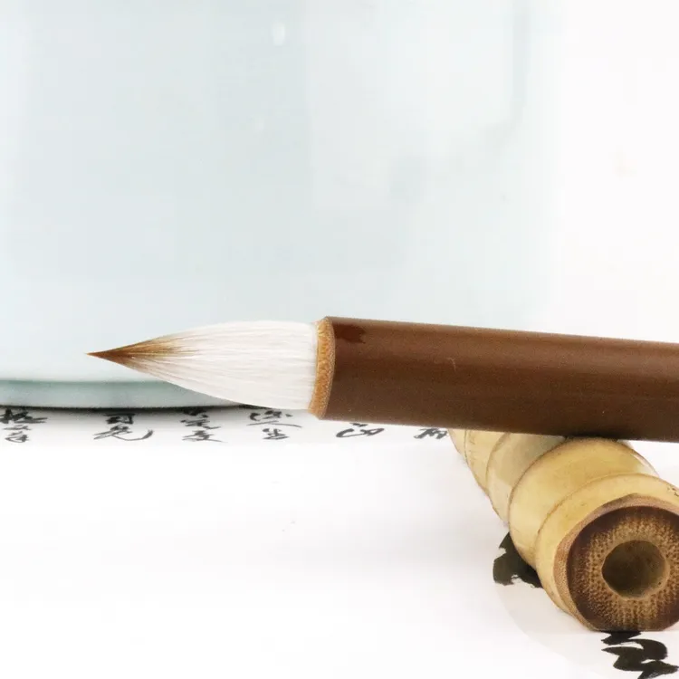 短锋毛笔兼毫小楷鸡距笔狼羊蒜头笔行书书谱颜体楷书隶书山水智永