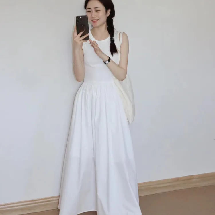 2024新款夏季时尚气质温柔甜美连衣裙仙女裙显瘦法式收腰裙子