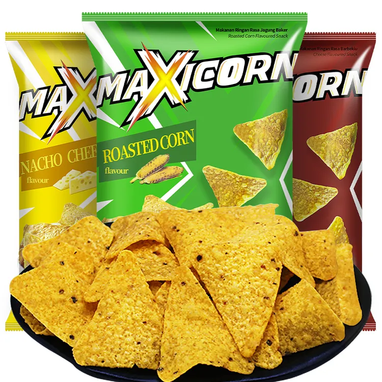 印尼进口零食麦克斯克玉米片原味解馋追剧小零食休闲薯片