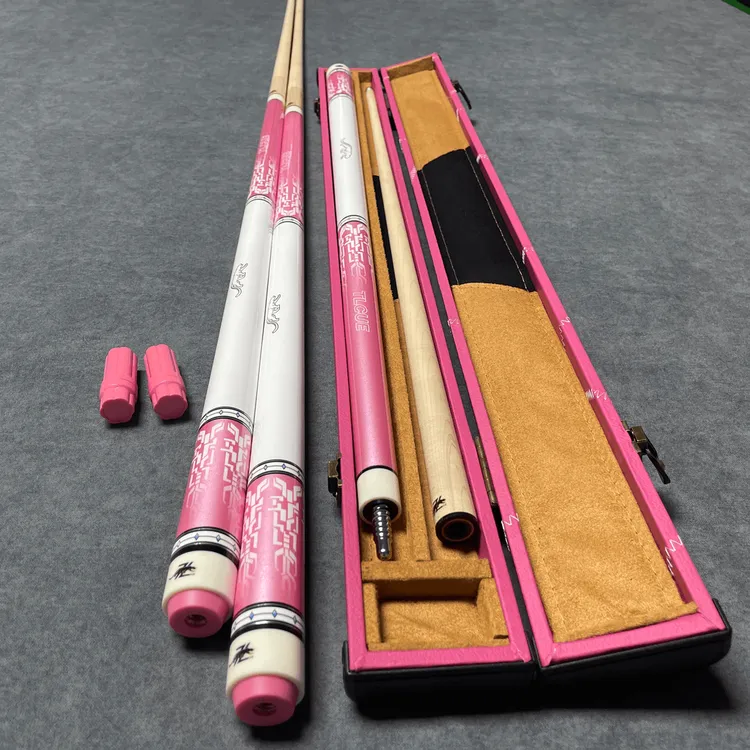 美洲豹同款粉色台球杆小头杆大头杆九球杆斯诺克球杆中式黑八球杆