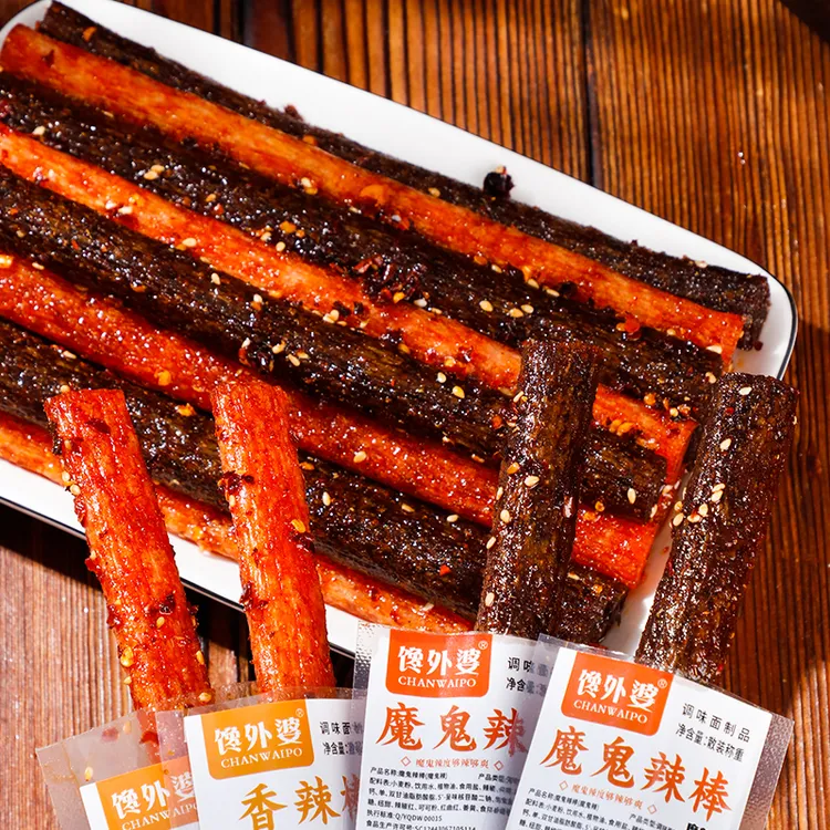 【免费试吃一根】馋外婆一根大长筋爆辣香辣美味好吃零食湖南特产