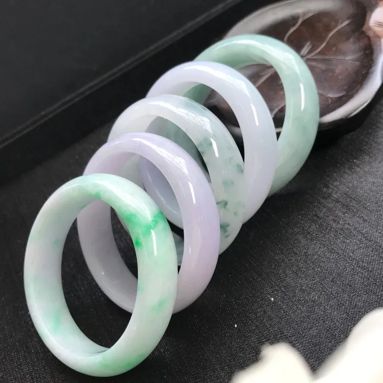优质宝宝玉镯现货定制圈口A级翡翠1.2.6-12岁玉手镯儿童春彩.童镯