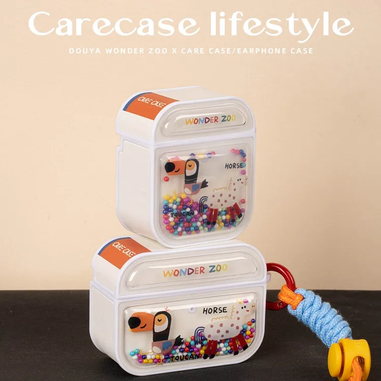 CARECASE 动物园斑马河马AirPods Pro耳机壳保护套 适用苹果123代