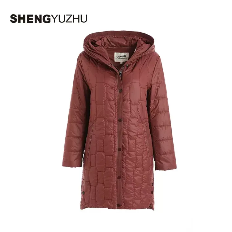 Shengyuzhu/声雨竹2025秋冬新款棉衣女商场同款加厚保暖连帽外套