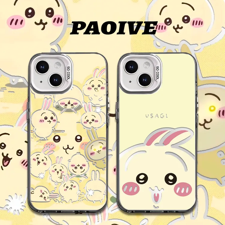 吉伊卡哇乌萨适用创意动漫可爱苹果华为一加小米手机防摔壳Paoive