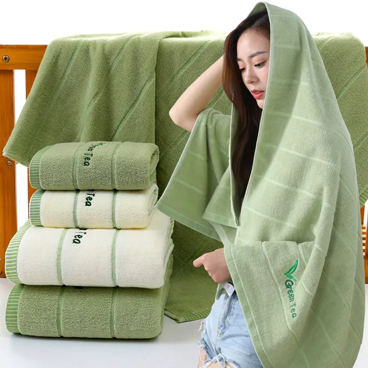 浴巾家用全棉纯棉吸水不掉毛男女成人美容速干大毛巾儿童洗澡裹巾
