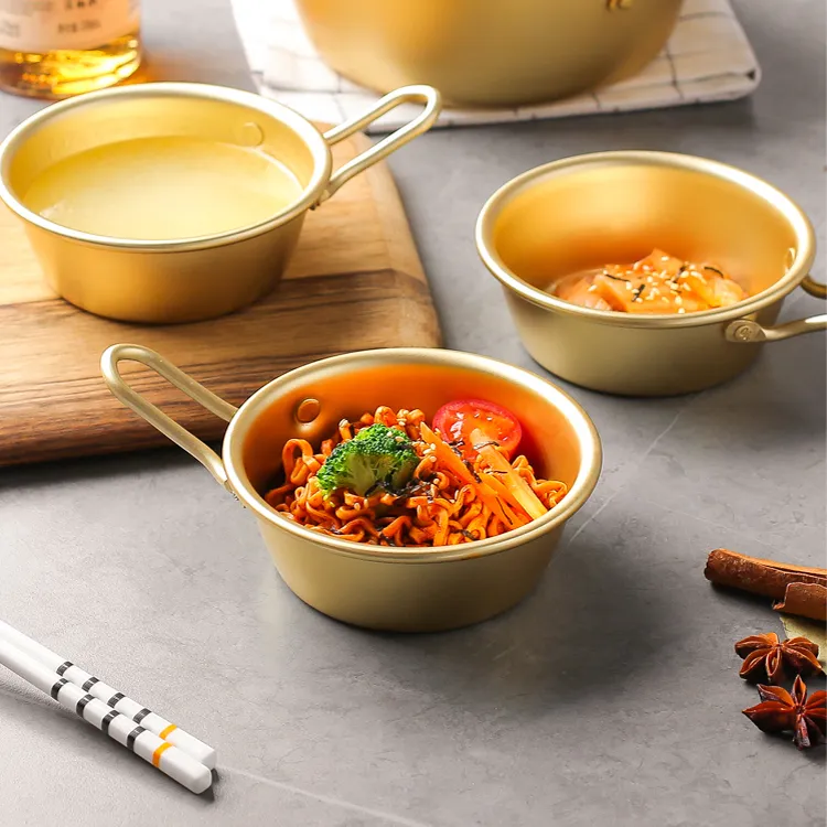 韩式韩剧米酒碗 饭碗黄酒碗带把调料料理店用热凉酒碗料理碗