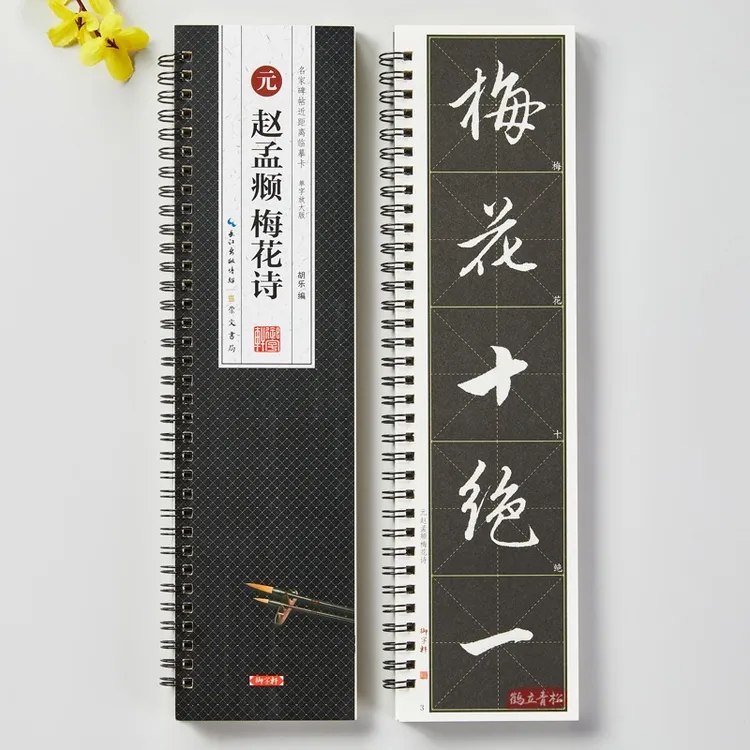 赵孟頫梅花诗行书字帖碑帖临摹字卡放大版米字格行书毛笔书法字帖