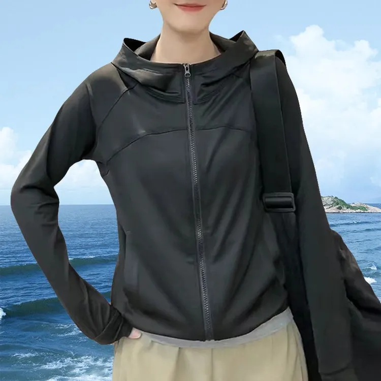 防晒衣女款2024夏季新款薄款外套防晒服户外防晒衫女士冰丝凉连帽