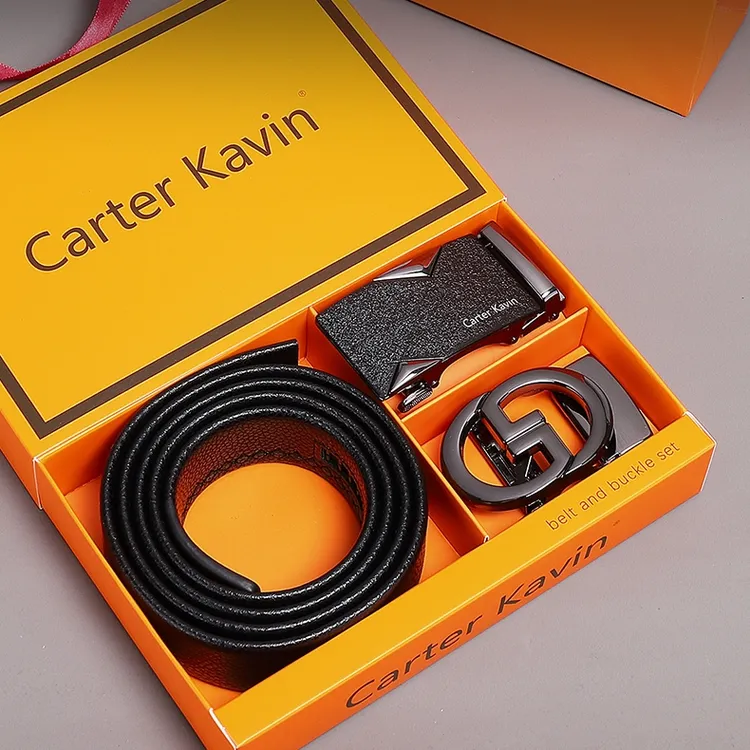  CarterKavin男士真皮自动扣皮带男款爆款2025新款裤腰带牛皮双扣