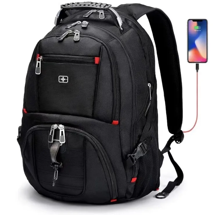 瑞士军士刀双肩包90升超大容量旅行背包男商务出差旅游包潮牌男包