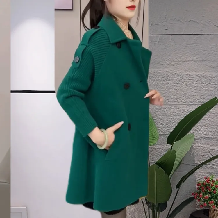 2024冬季双面绒洋气宽松大衣