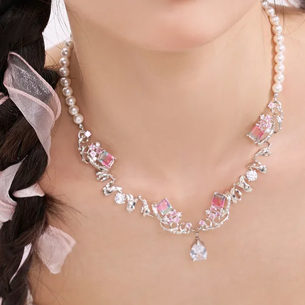 铜合金锆石项链 《吉赛尔》芭蕾甜心项链女小众高级感轻奢