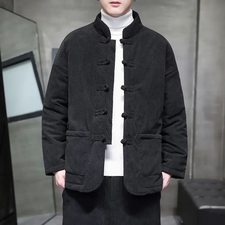 唐装棉袄男款冬季中国风男装棉服复古风宽松大码新中式棉衣外套潮