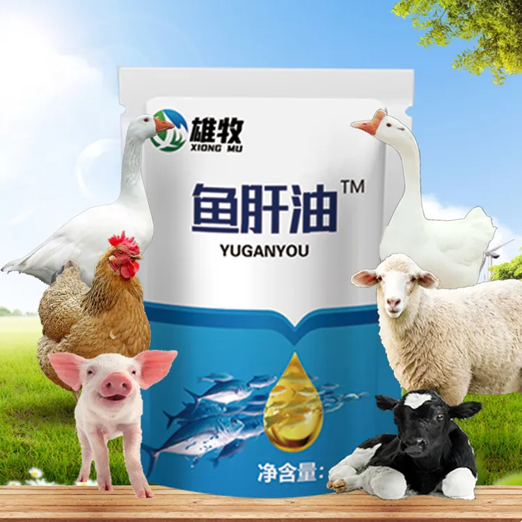 牧饲康鱼肝油猪牛羊鸡鸭鹅畜牧养殖通用补充营养家养殖饲料添加剂商品图