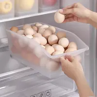 鸡蛋收纳盒食品级保鲜盒抽屉式冰箱收纳整理神器蔬菜水果收纳盒子