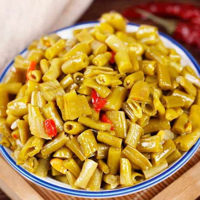 【发一瓶】下饭菜罐装脆豇豆美食老坛酸辣豆角开味