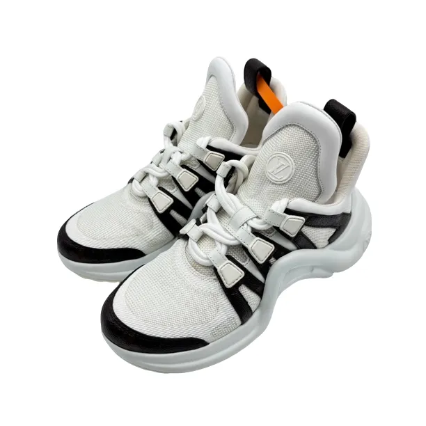LV/35.5码/白棕拼接Archlight老爹鞋/97新/vv892/时尚潮流潮鞋