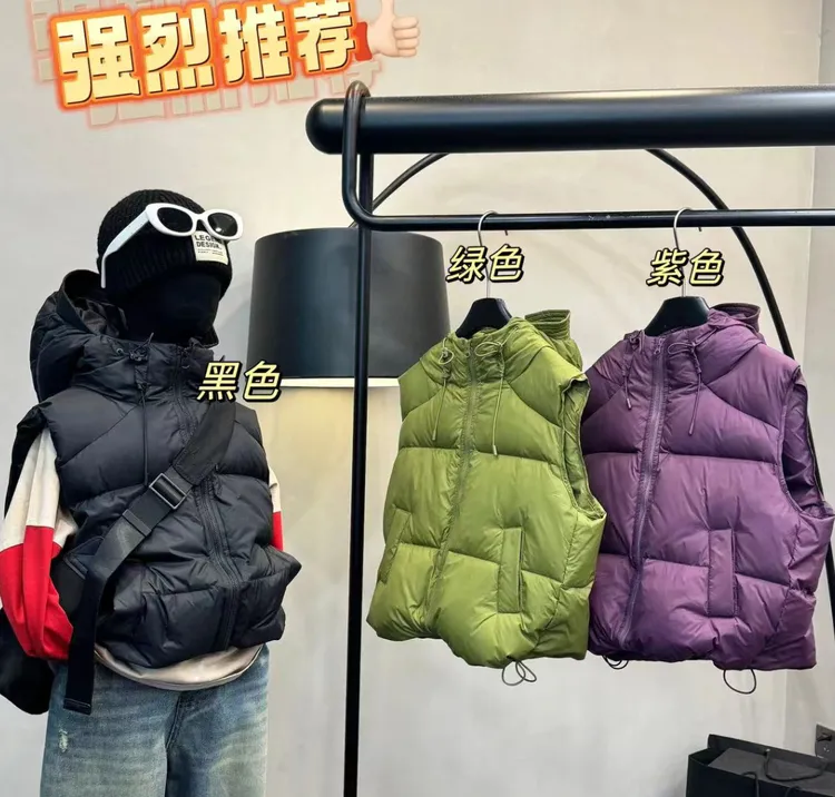 小宝超人儿童羽绒服韩版短款加厚男童女童中大童连帽白鸭绒马甲潮