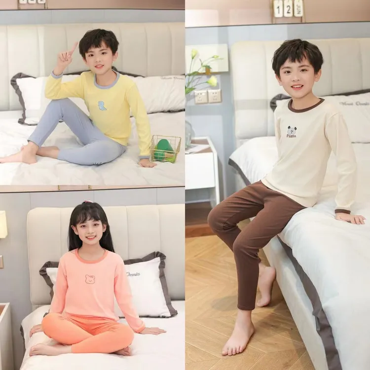 女童德绒秋冬打底衫ins童装宝宝底领长袖男童常规款儿童秋衣秋裤