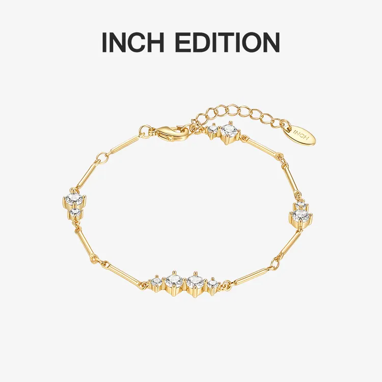 INCHEDITION 铜合金手链 流星锆石手链ins简约风