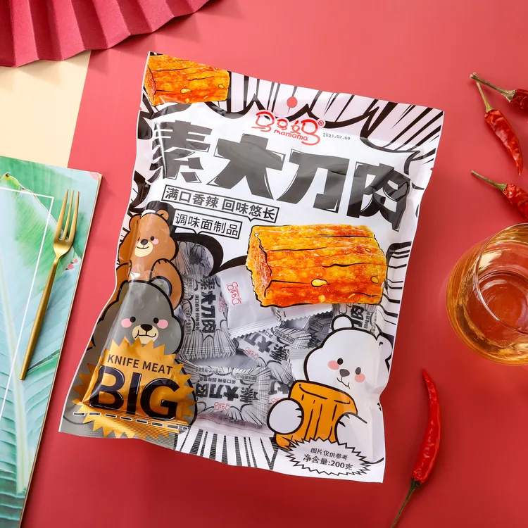 马马妈大刀素肉辣条辣块网红爆款休闲麻辣即食食品追剧解馋小零食