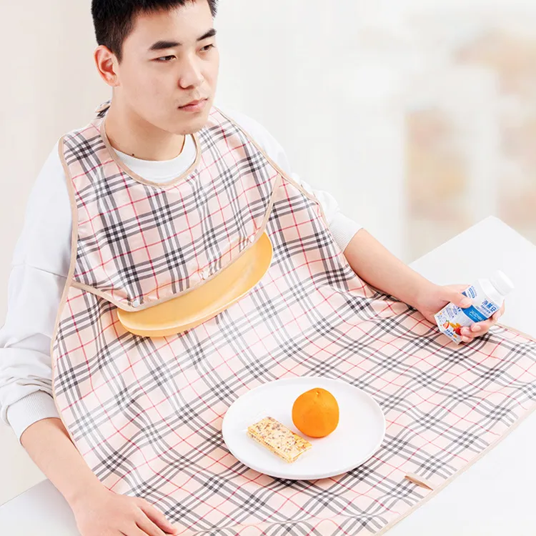 【坤源D】围兜成人围嘴食饭兜防水防油老年人立体可拆饭兜围裙