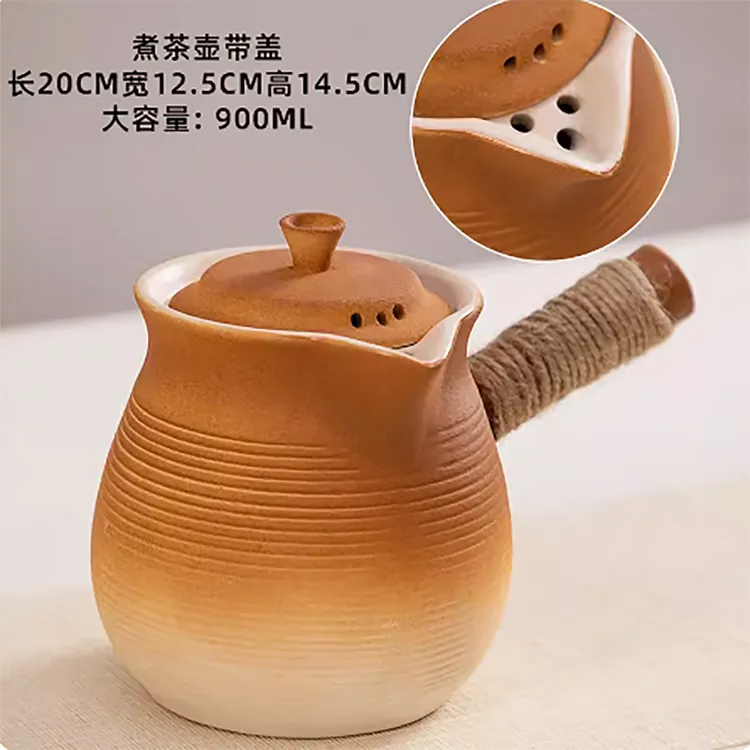 新款烤奶带盖茶罐围炉煮茶电陶炉套装罐罐茶煮茶器户外烧烤碳火炉