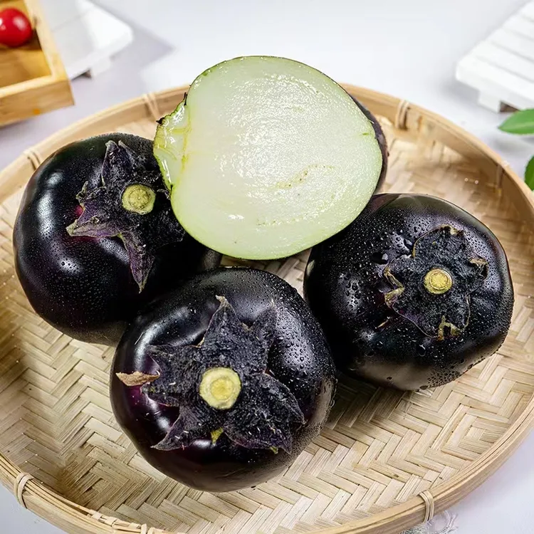 山东农家自种圆茄子紫茄子新鲜现摘茄子应季蔬菜新鲜蔬菜5斤包邮