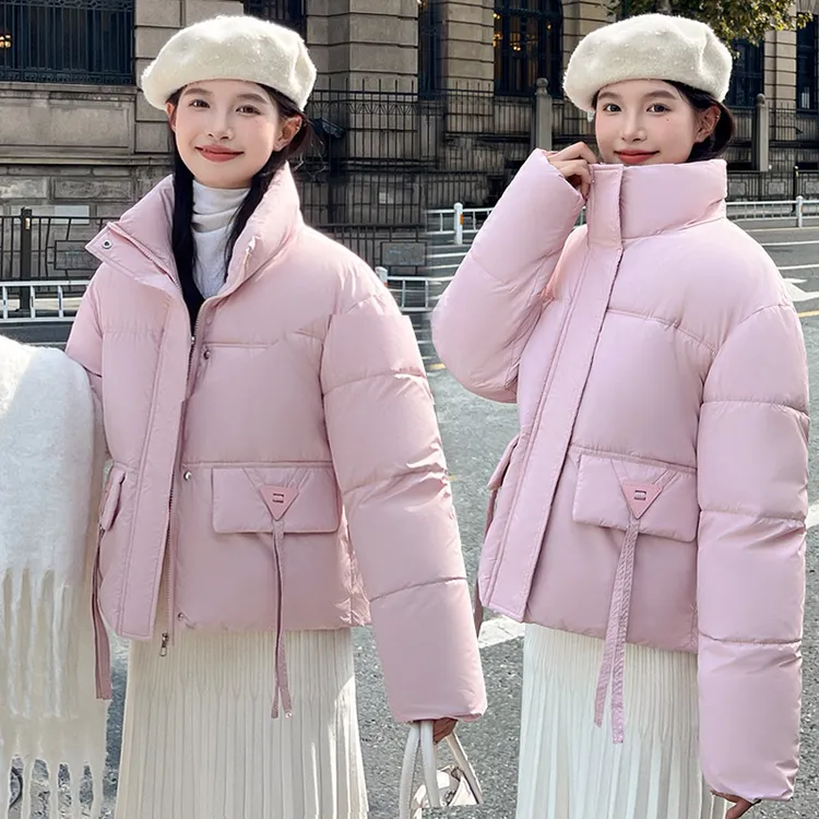 2024年新款棉服女冬季短款韩版设计感棉袄宽松棉衣小个子加厚外套