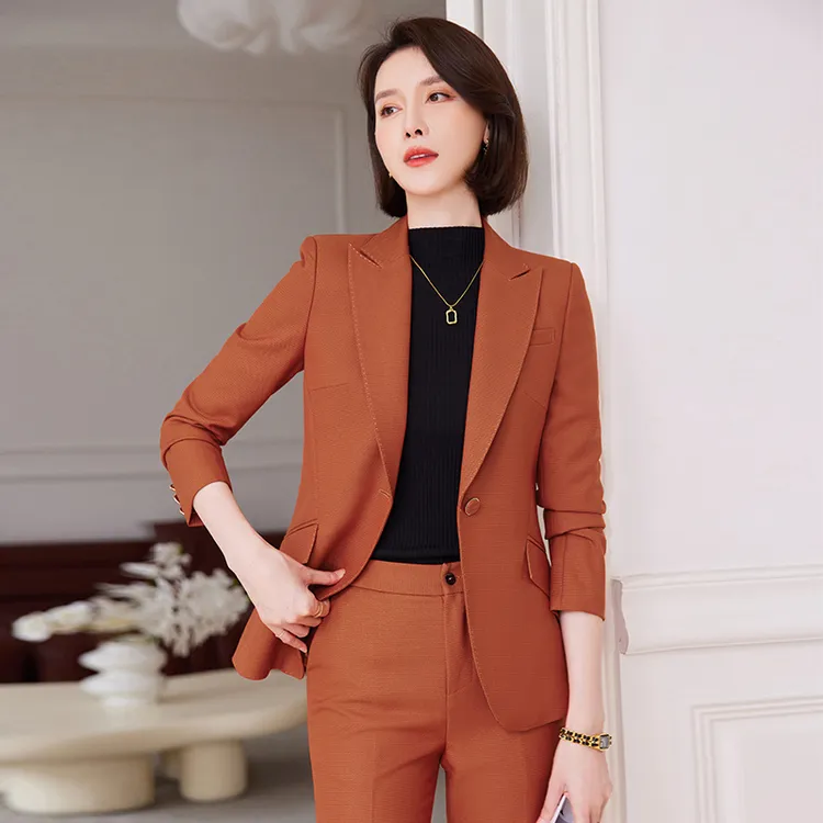女神范商务气质高端轻奢修身春秋常规款年会西装爆款洋气职业套装