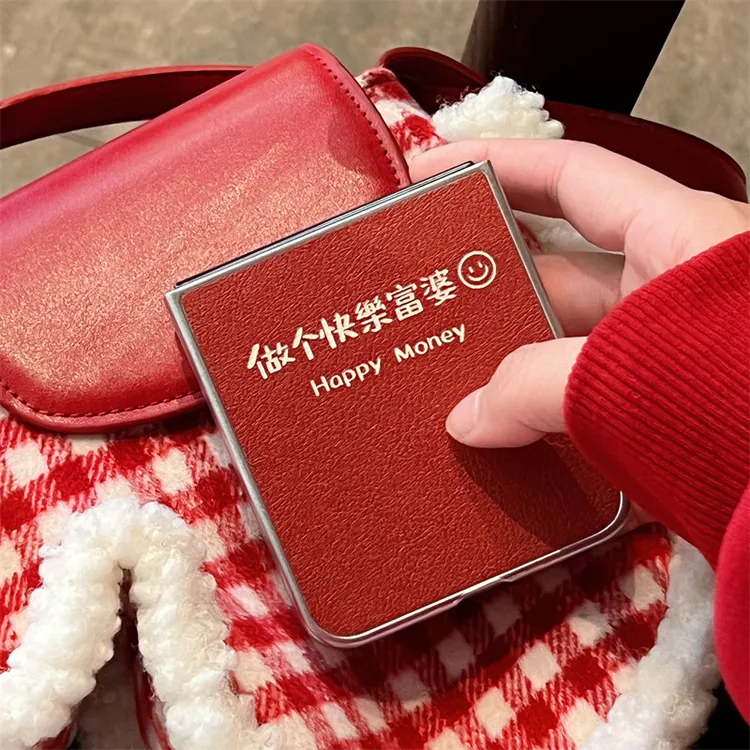 做个快乐富婆三星zflip5手机壳折叠屏zflip4保护电镀小羊皮zflip3
