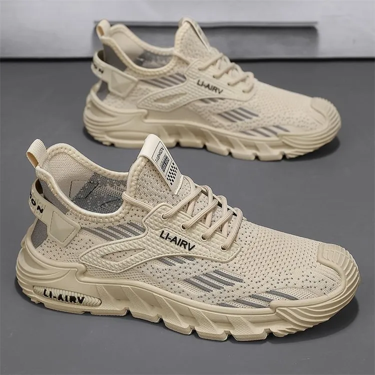 新百伦男鞋夏季透气休闲飞织网面网鞋薄款运动跑步防滑防臭工作劳