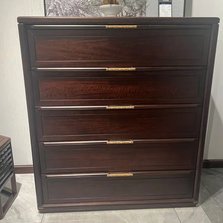 五斗柜----轻奢现代新中式全实木五斗柜储物柜小件储物柜抽屉式