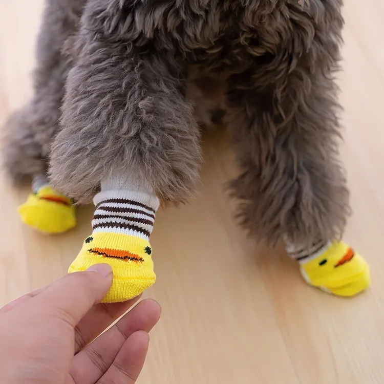 猫咪狗狗袜子脚套不掉防抓防脏爪套护腿套小狗泰迪柯基鞋子宠物鞋