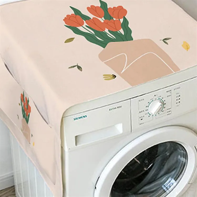 滚筒洗衣机防晒罩遮挡帘冰箱微波炉防水罩烘干机防尘罩盖布通用帘