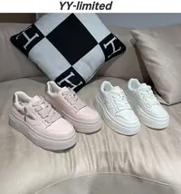 姚姚严选2024新款圆头厚底小白鞋时尚百搭运动休闲鞋女311027-2