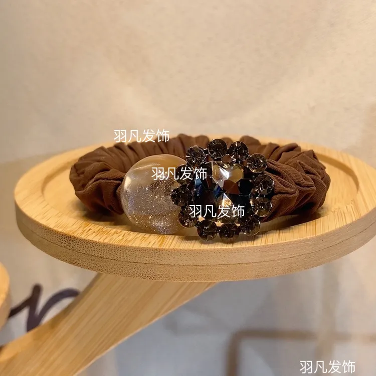 羽凡YF2287韩版发饰新款发绳气质轻奢时尚百搭星空太阳花弹力头绳