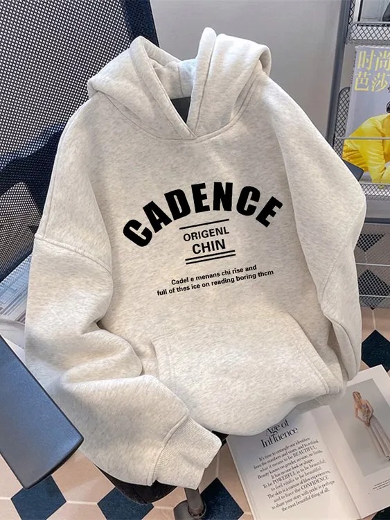 纯棉春秋冬加绒加厚卫衣男女2025爆款新款白灰连帽上衣薄款外套潮