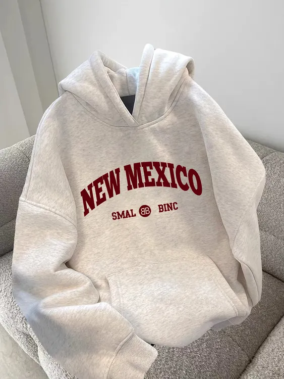 纯棉春秋冬加绒加厚卫衣男女2025爆款新款白灰连帽上衣薄款外套潮