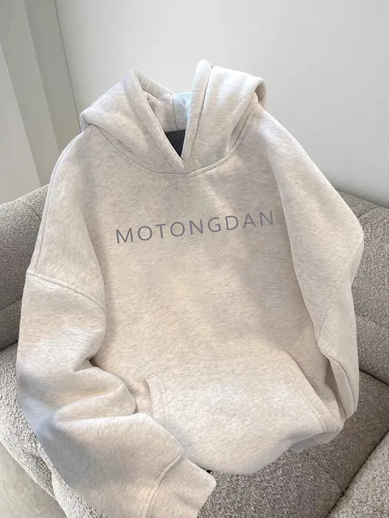 纯棉美式春秋冬连帽卫衣2025新款爆款连帽男女上衣慵懒风外套W304