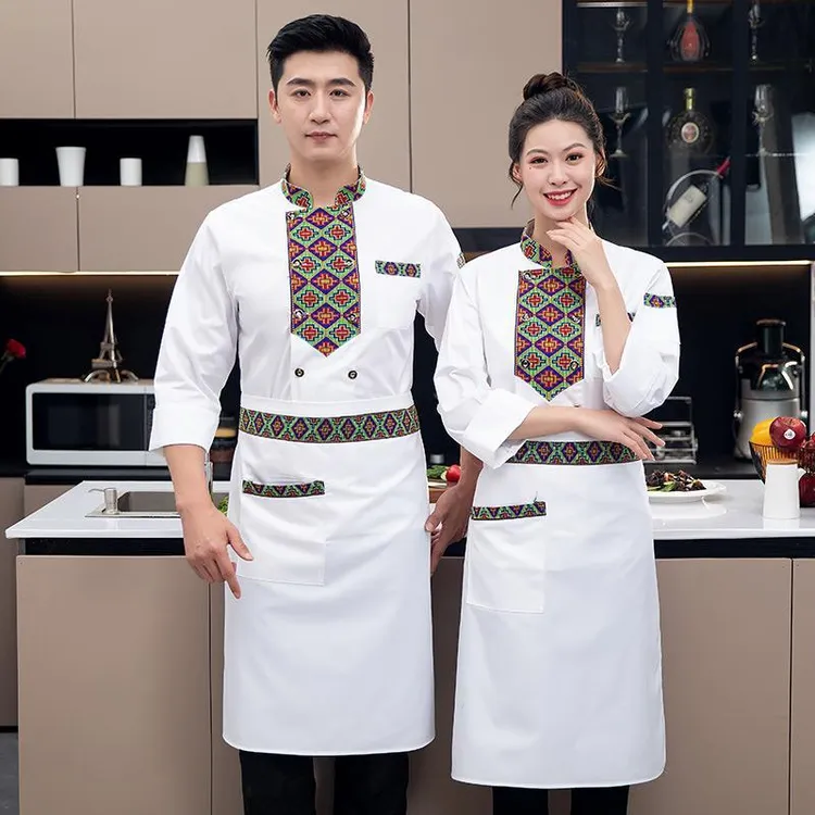 【新疆包邮】国风西餐厅中式修身民族风工作大码男士高档夏季透气好