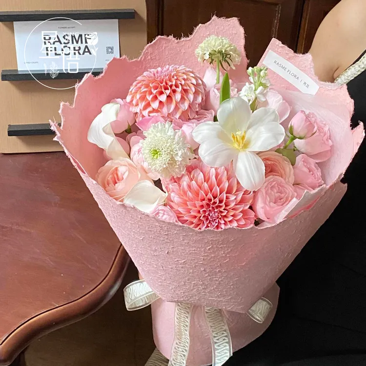 【星语】双色手撕东巴纸鲜花花束包装纸手工花艺DIY材料花店资材