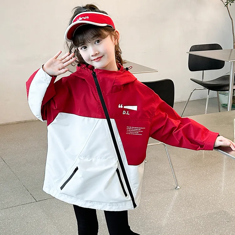 儿童女童三合一冲锋衣童装学生防风防水外套女孩春秋款8-15岁洋气